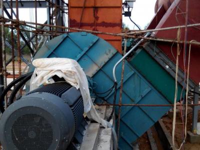 脫硫風機安裝現場